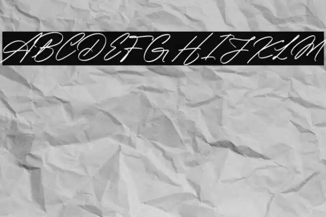 Amsterday Signature Font examples