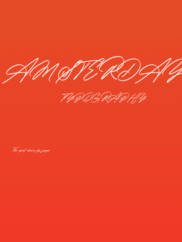 Amsterday Signature Poster