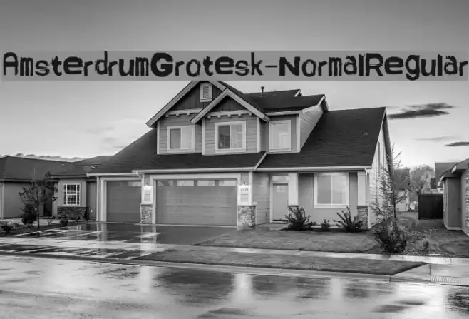 AmsterdrumGrotesk-NormalRegular Font examples