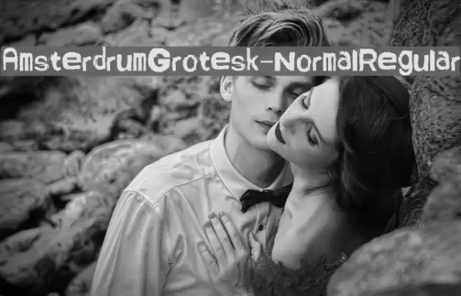 AmsterdrumGrotesk-NormalRegular Font examples