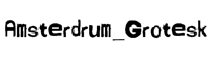 Amsterdrum_Grotesk Schriftart