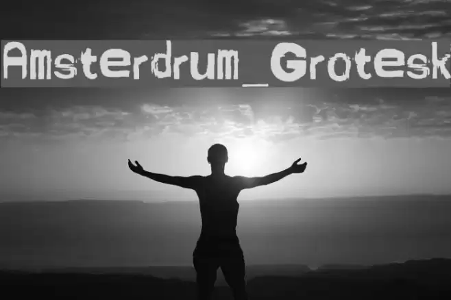 Amsterdrum_Grotesk Font examples