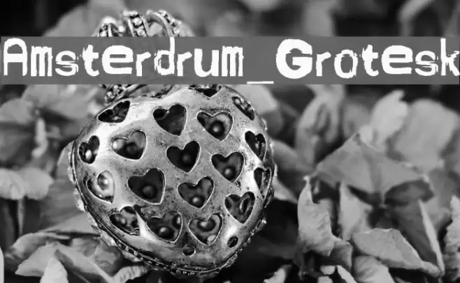 Amsterdrum_Grotesk Font examples