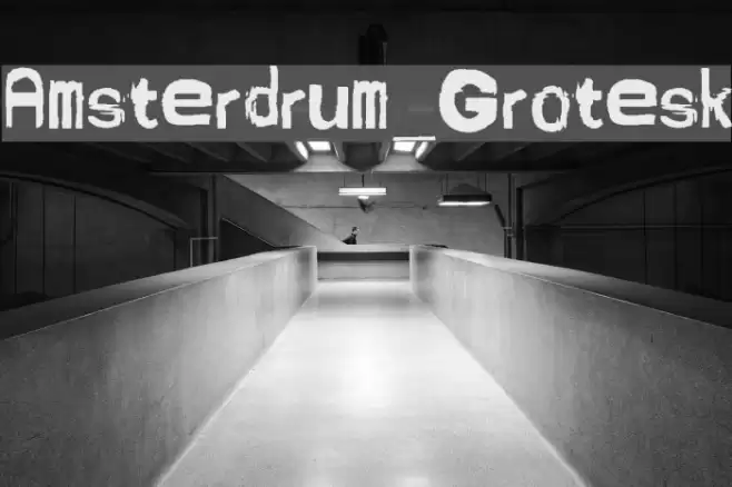 Amsterdrum_Grotesk Font examples