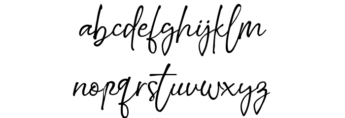 Amsterland Font LOWERCASE