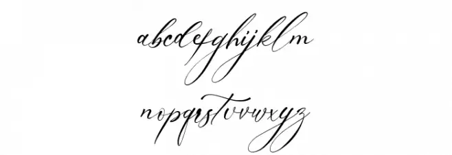 Amsterline 字体 小写