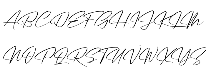 Amsthyline Font UPPERCASE