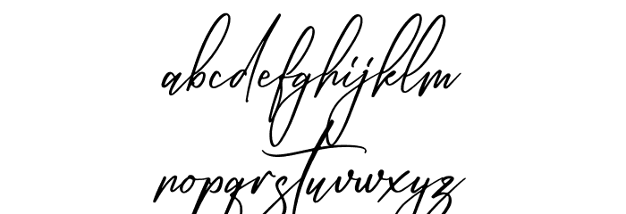 Amsthyline Font Litere mici