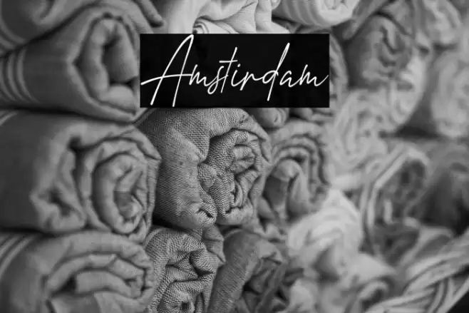 Amstirdam Font examples