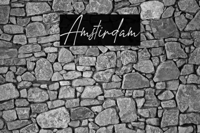 Amstirdam Font examples