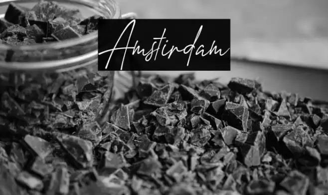 Amstirdam Font examples