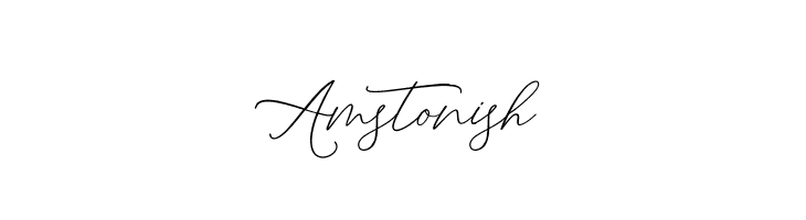 Amstonish  フリーフォントのダウンロード
