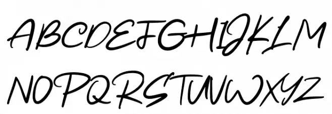 Amstrike Schriftart Groß