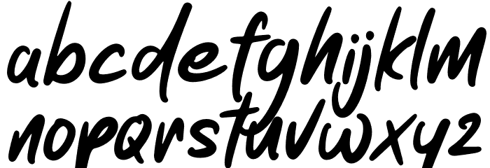 Amstrike Font LOWERCASE
