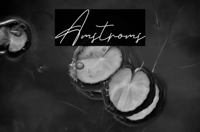 Amstroms Font examples