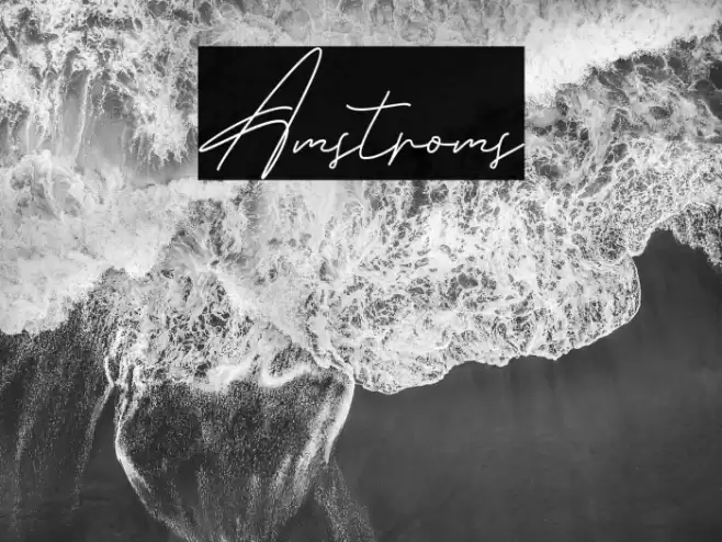 Amstroms Font examples