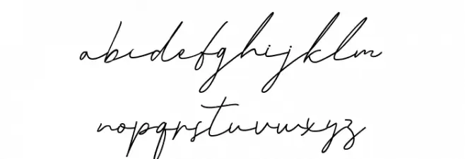 Amstroms Schriftart Kleinbuchstaben