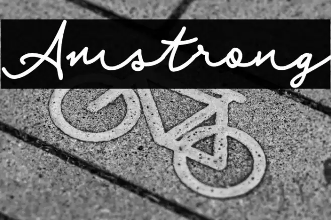 Amstrong Font examples