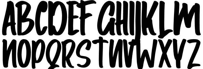 Amsyong Font UPPERCASE