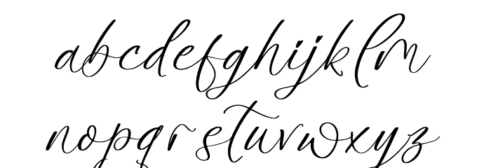 Amtalesh Yolanida Font LOWERCASE