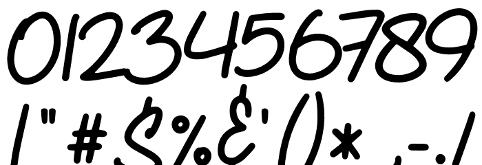 Amterina-Regular Font OTHER CHARS