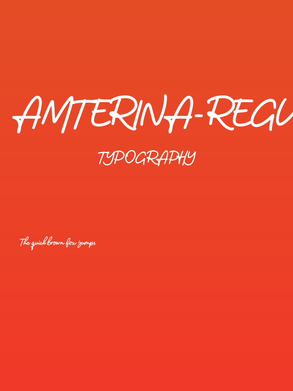 Amterina-Regular Poster