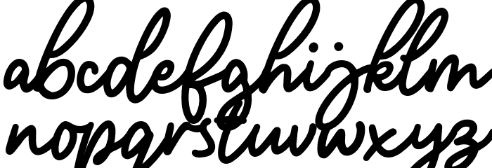 Amterina-Regular Font LOWERCASE