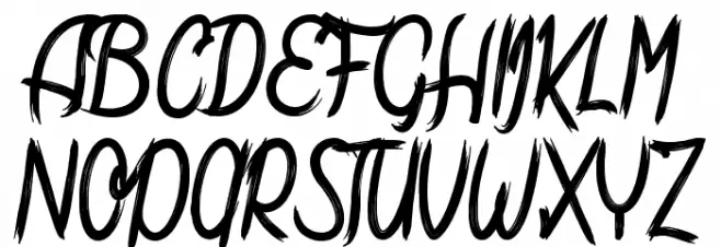 Amtrash Schriftart Groß
