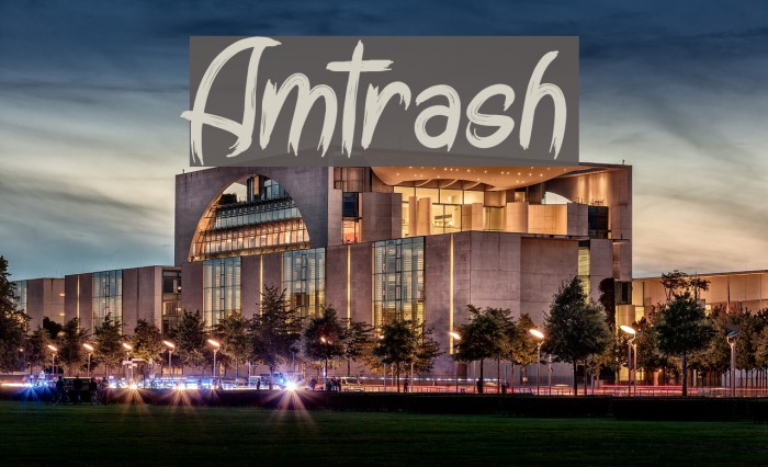 Amtrash Font examples