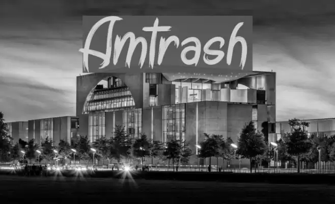 Amtrash Font examples