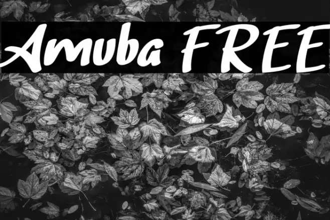 Amuba FREE Schriftart examples
