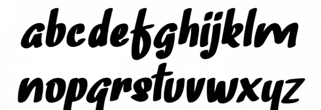 Amuba FREE Schriftart Kleinbuchstaben