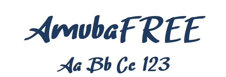 AmubaFREE Font Preview