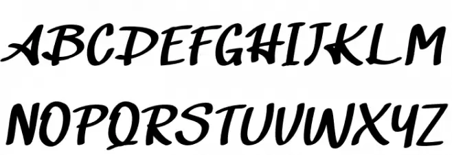 AmubaFREE फ़ॉन्ट अपरकेस