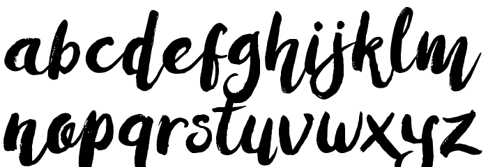 AmulhedDemo Font LOWERCASE