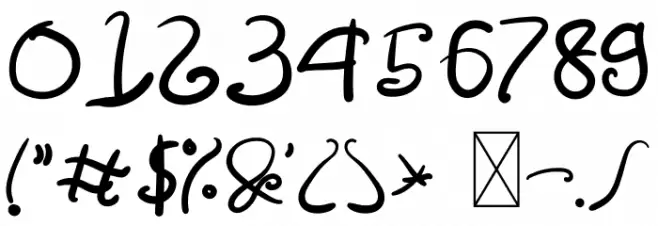 Amulman Bold Font OTHER CHARS