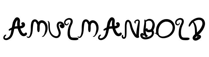Amulman Bold  font caratteri gratis