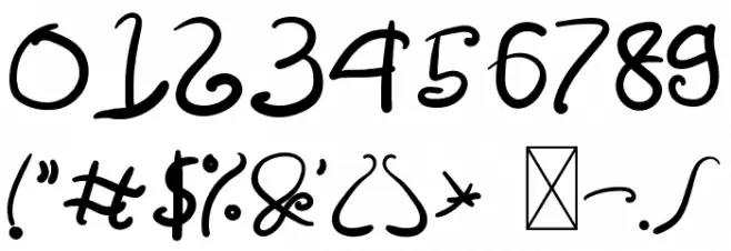 Amulman Bold Font OTHER CHARS