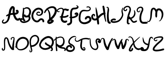 Amulman Bold Font LOWERCASE