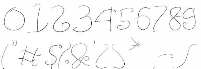 Amulman Light Font OTHER CHARS