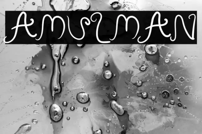 Amulman Font examples