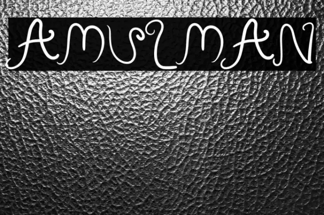 Amulman Font examples