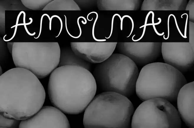 Amulman Font examples