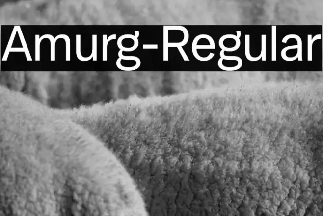 Amurg-Regular Font examples