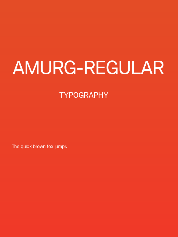 Amurg-Regular Poster