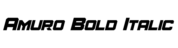 Amuro Bold Italic  フリーフォントのダウンロード