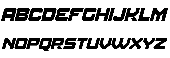 Amuro Bold Italic Font LOWERCASE