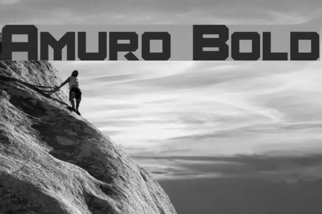 Amuro Bold Font examples