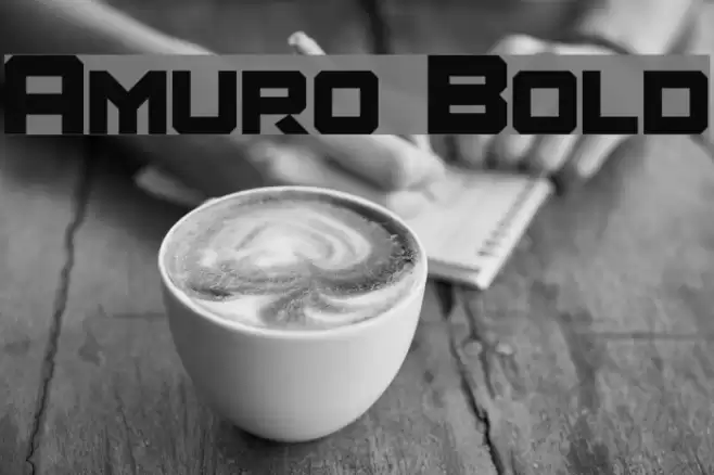 Amuro Bold Font examples