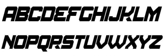 Amuro Condensed Bold Italic Schriftart Groß